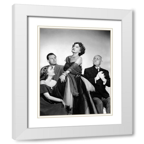Sunset Boulevard White Modern Wood Framed Art Print with Double Matting by Hollywood Photo Archive