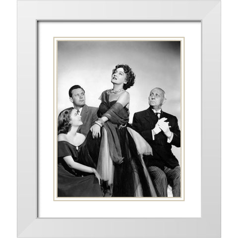 Sunset Boulevard White Modern Wood Framed Art Print with Double Matting by Hollywood Photo Archive
