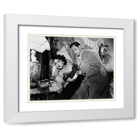 Sunset Boulevard White Modern Wood Framed Art Print with Double Matting by Hollywood Photo Archive
