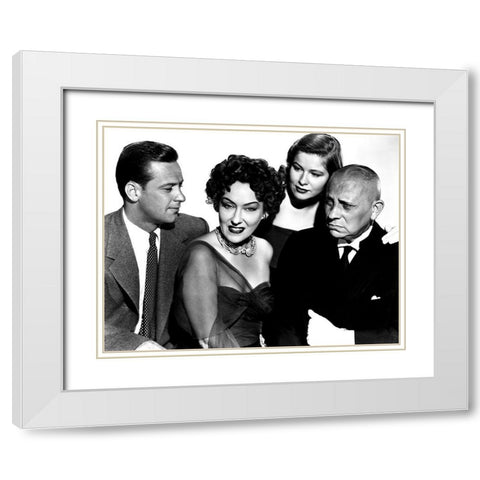 Sunset Boulevard White Modern Wood Framed Art Print with Double Matting by Hollywood Photo Archive