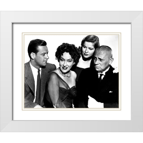 Sunset Boulevard White Modern Wood Framed Art Print with Double Matting by Hollywood Photo Archive