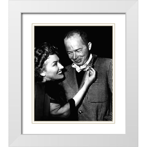 Sunset Boulevard White Modern Wood Framed Art Print with Double Matting by Hollywood Photo Archive