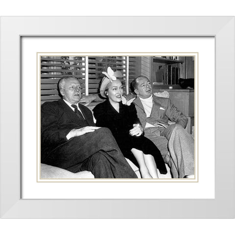 Sunset Boulevard White Modern Wood Framed Art Print with Double Matting by Hollywood Photo Archive