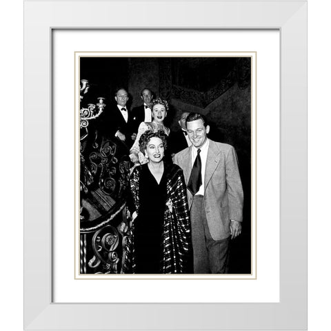 Sunset Boulevard White Modern Wood Framed Art Print with Double Matting by Hollywood Photo Archive