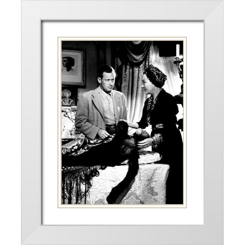 Sunset Boulevard White Modern Wood Framed Art Print with Double Matting by Hollywood Photo Archive