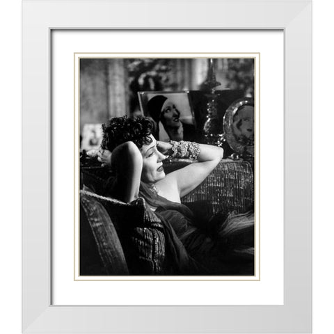 Sunset Boulevard White Modern Wood Framed Art Print with Double Matting by Hollywood Photo Archive