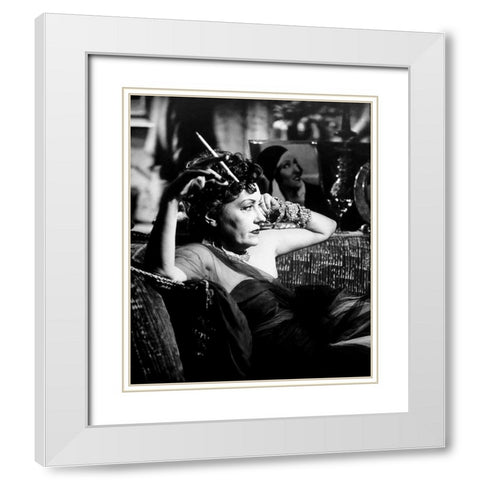 Sunset Boulevard White Modern Wood Framed Art Print with Double Matting by Hollywood Photo Archive
