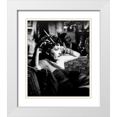 Sunset Boulevard White Modern Wood Framed Art Print with Double Matting by Hollywood Photo Archive