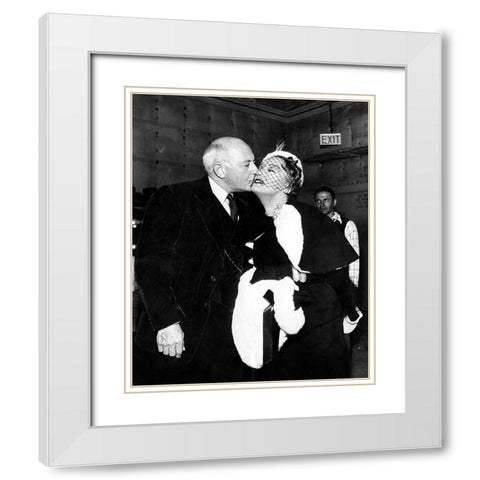 Sunset Boulevard White Modern Wood Framed Art Print with Double Matting by Hollywood Photo Archive