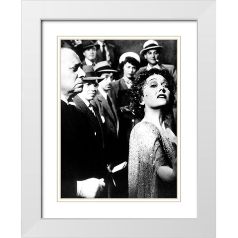Sunset Boulevard White Modern Wood Framed Art Print with Double Matting by Hollywood Photo Archive