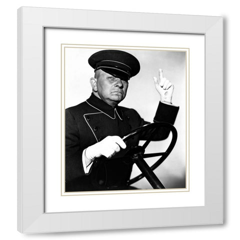 Sunset Boulevard White Modern Wood Framed Art Print with Double Matting by Hollywood Photo Archive