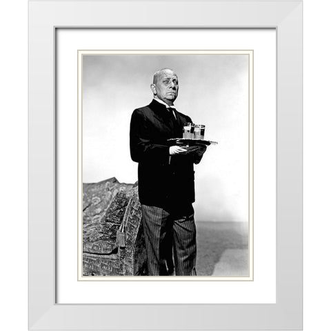 Sunset Boulevard White Modern Wood Framed Art Print with Double Matting by Hollywood Photo Archive