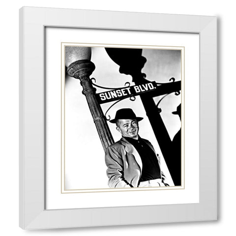 Sunset Boulevard White Modern Wood Framed Art Print with Double Matting by Hollywood Photo Archive