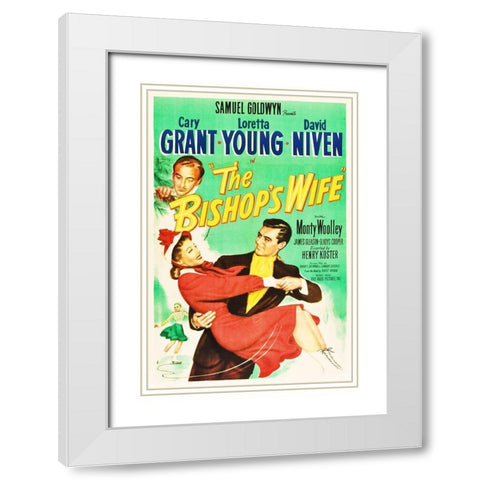 The Bishops Wife White Modern Wood Framed Art Print with Double Matting by Hollywood Photo Archive