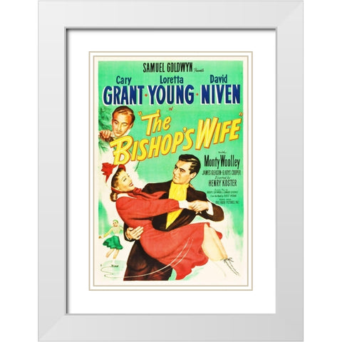 The Bishops Wife White Modern Wood Framed Art Print with Double Matting by Hollywood Photo Archive