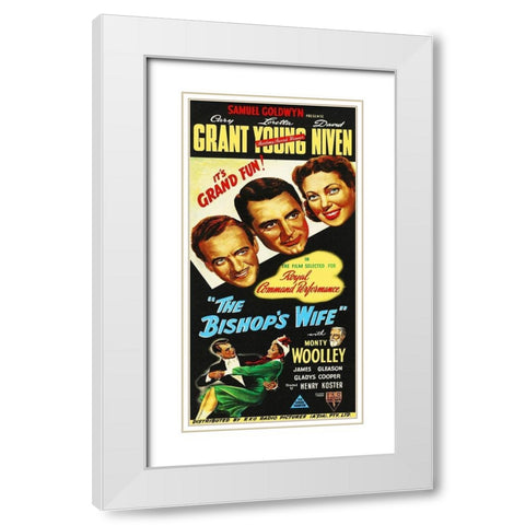 The Bishops Wife White Modern Wood Framed Art Print with Double Matting by Hollywood Photo Archive