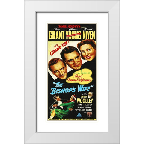 The Bishops Wife White Modern Wood Framed Art Print with Double Matting by Hollywood Photo Archive