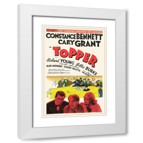 Topper White Modern Wood Framed Art Print with Double Matting by Hollywood Photo Archive