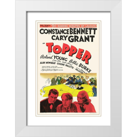 Topper White Modern Wood Framed Art Print with Double Matting by Hollywood Photo Archive