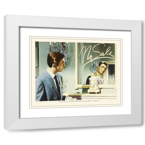 Elizabeth Taylor - Butterfield 8 - Lobby Card White Modern Wood Framed Art Print with Double Matting by Hollywood Photo Archive