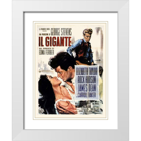 Italian - Giant White Modern Wood Framed Art Print with Double Matting by Hollywood Photo Archive