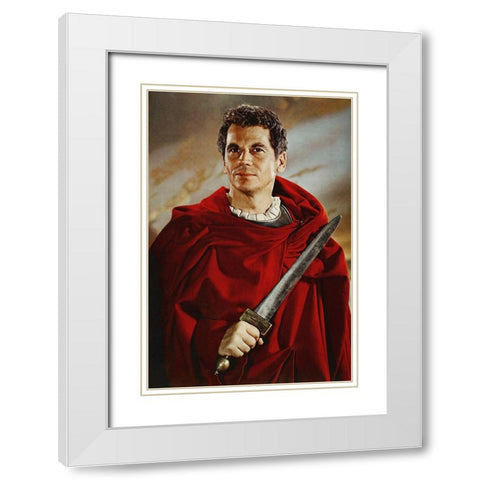Ron Randell in King of Kings White Modern Wood Framed Art Print with Double Matting by Hollywood Photo Archive