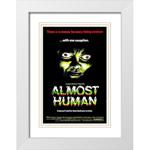 Almost Human White Modern Wood Framed Art Print with Double Matting by Hollywood Photo Archive