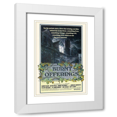 Burnt Offerings White Modern Wood Framed Art Print with Double Matting by Hollywood Photo Archive