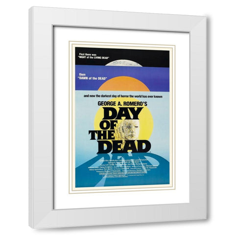 Day of the Dead White Modern Wood Framed Art Print with Double Matting by Hollywood Photo Archive