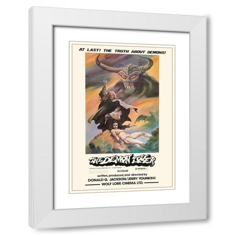 Demon Lover White Modern Wood Framed Art Print with Double Matting by Hollywood Photo Archive