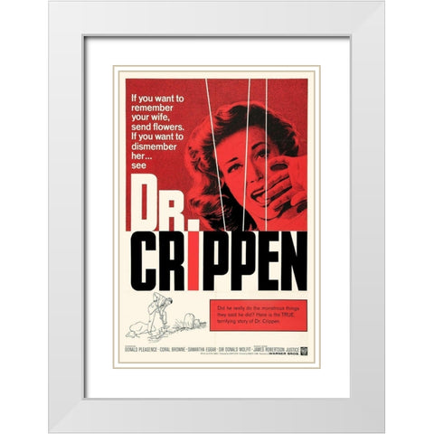 Doctor Crippen White Modern Wood Framed Art Print with Double Matting by Hollywood Photo Archive