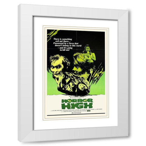 Horror High White Modern Wood Framed Art Print with Double Matting by Hollywood Photo Archive