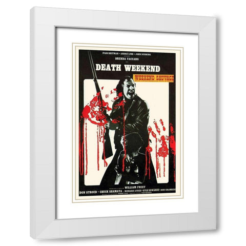 Death Weekend White Modern Wood Framed Art Print with Double Matting by Hollywood Photo Archive