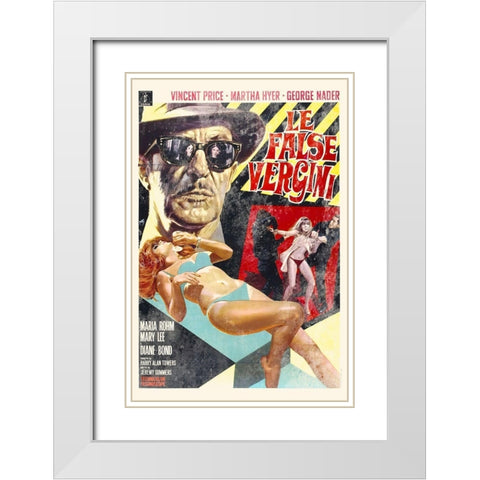French - House of 1000 Dolls White Modern Wood Framed Art Print with Double Matting by Hollywood Photo Archive