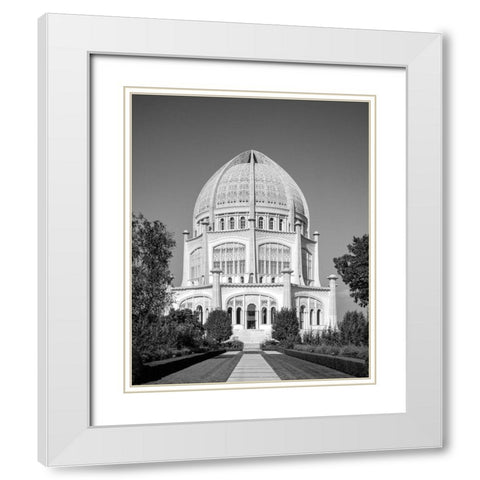 Bhai Temple Chicago Illinois White Modern Wood Framed Art Print with Double Matting by Highsmith, Carol