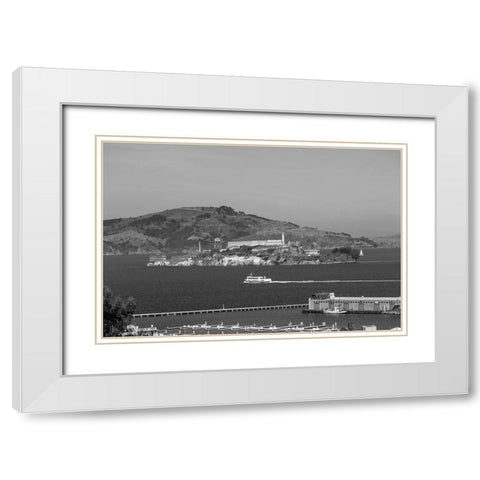 Alcatraz Island San Francisco California White Modern Wood Framed Art Print with Double Matting by Highsmith, Carol