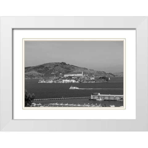 Alcatraz Island San Francisco California White Modern Wood Framed Art Print with Double Matting by Highsmith, Carol