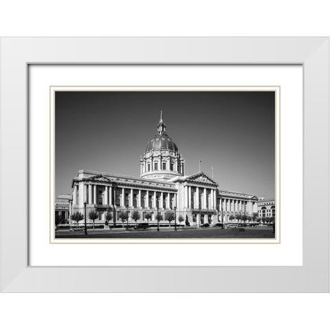 Regal City Hall San Francisco California White Modern Wood Framed Art Print with Double Matting by Highsmith, Carol