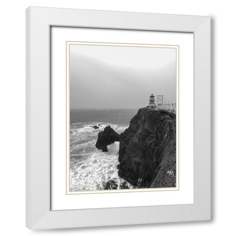 The Point Bonita Lighthouse San Francisco California White Modern Wood Framed Art Print with Double Matting by Highsmith, Carol