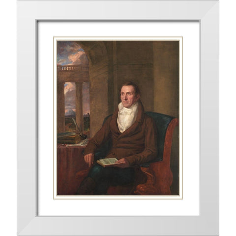 Samuel Williams White Modern Wood Framed Art Print with Double Matting by Allston, Washington