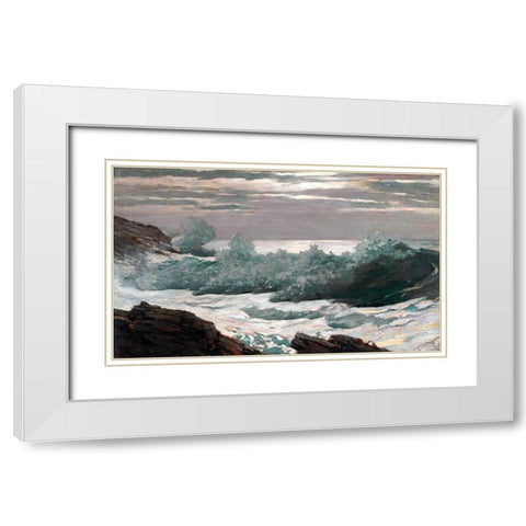 Early Morning After a Storm at Sea White Modern Wood Framed Art Print with Double Matting by Homer, Winslow