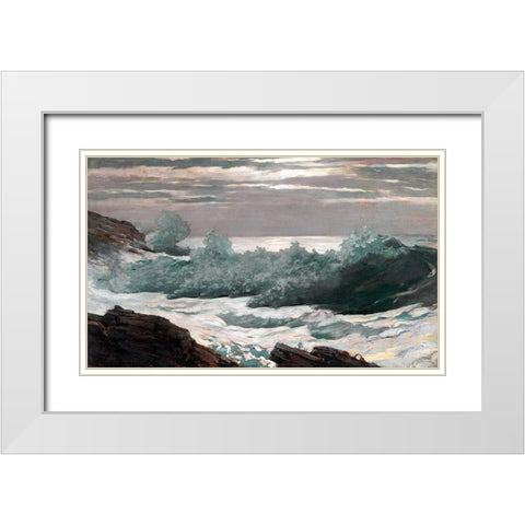 Early Morning After a Storm at Sea White Modern Wood Framed Art Print with Double Matting by Homer, Winslow