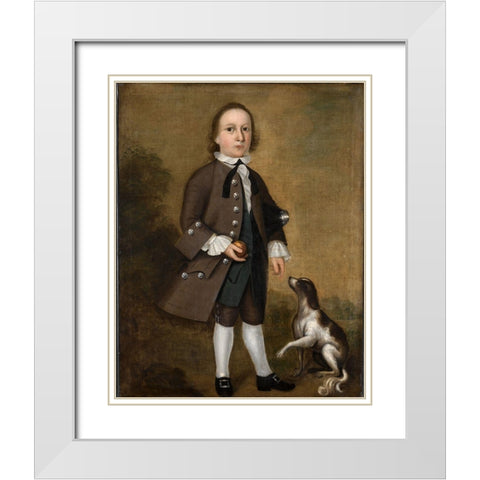 Jeremiah Belknap White Modern Wood Framed Art Print with Double Matting by Badger, Joseph