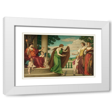 Tradition White Modern Wood Framed Art Print with Double Matting by Cox, Kenyon