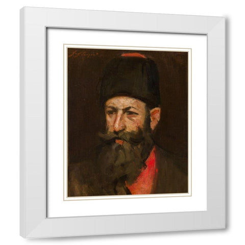 The Cossack White Modern Wood Framed Art Print with Double Matting by Sargent, John Singer Imitator of
