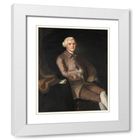 John Browne White Modern Wood Framed Art Print with Double Matting by Blackburn, Joseph