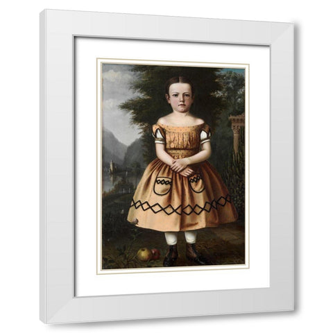 Minnie Willard White Modern Wood Framed Art Print with Double Matting by Willard, Archibald