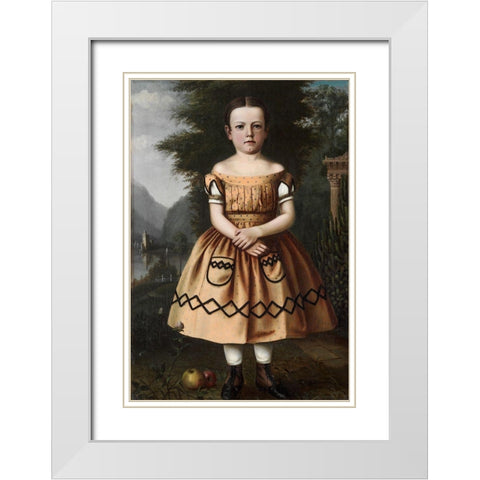 Minnie Willard White Modern Wood Framed Art Print with Double Matting by Willard, Archibald