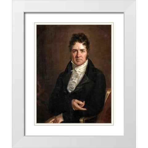 Thomas Abthorpe Cooper White Modern Wood Framed Art Print with Double Matting by Jarvis, John Wesley