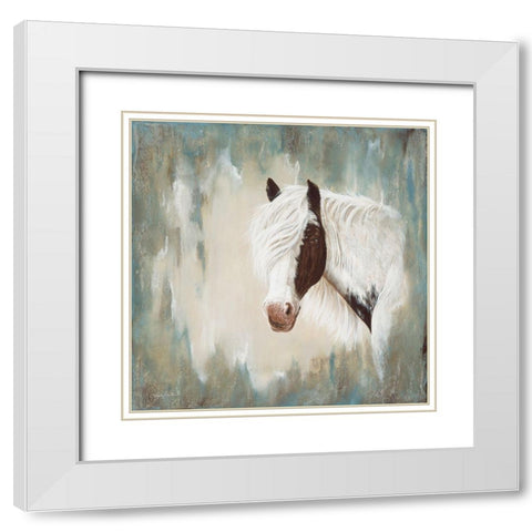 Whisper White Modern Wood Framed Art Print with Double Matting by Bawden, Angela